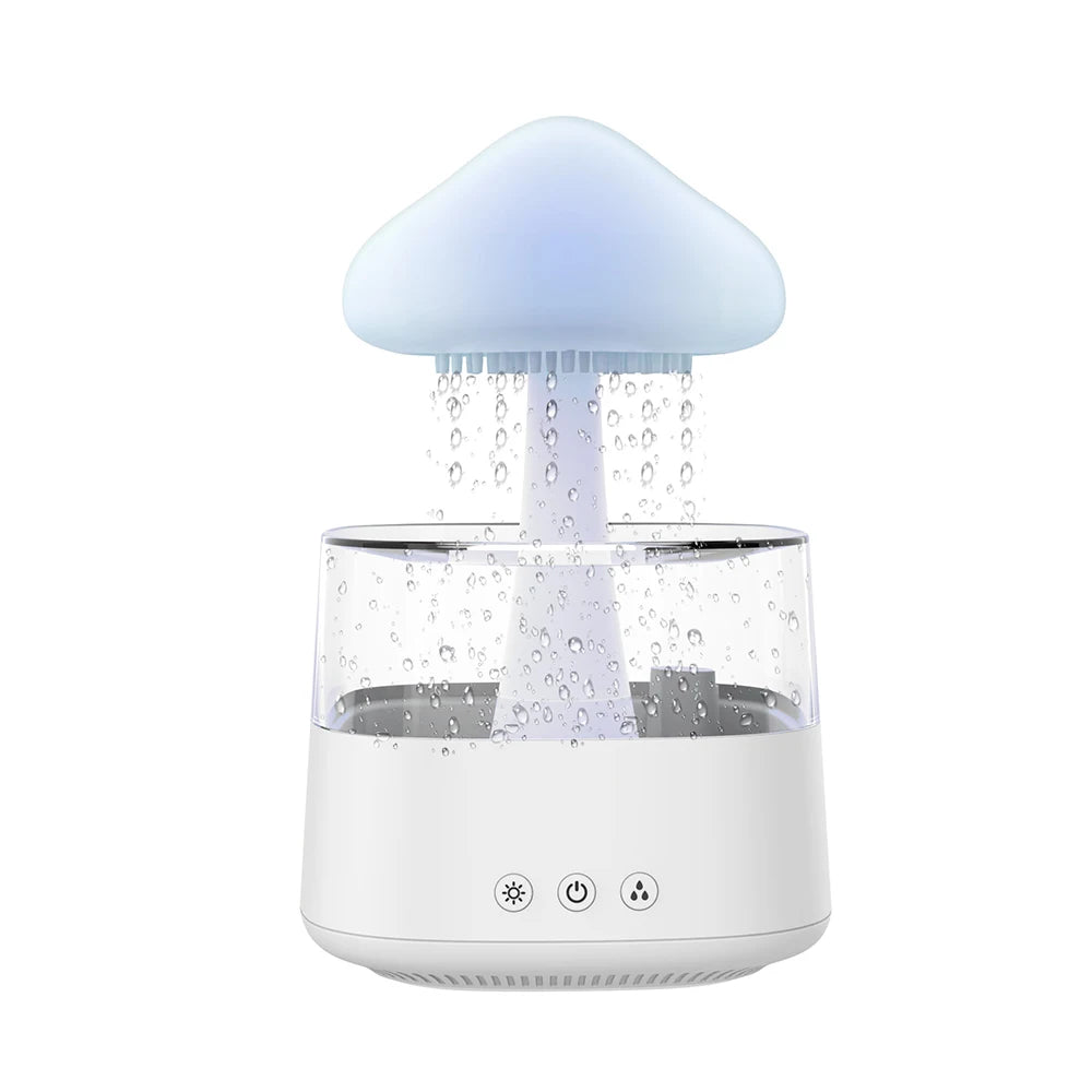 Cloud Rain Ultrasonic Aromatherapy Diffuser and Humidifier with Colorful LED Lighting